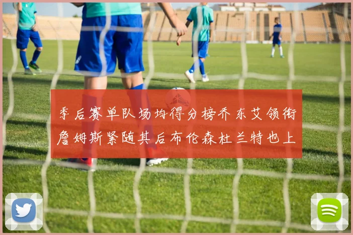季后赛单队场均得分榜乔东艾领衔詹姆斯紧随其后布伦森杜兰特也上榜